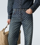 Gucci GG jacquard flared jeans