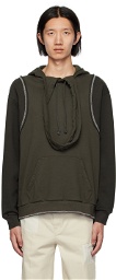 UNDERCOVER Gray Cutout Hoodie