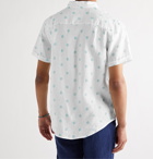 Onia - Jack Button-Down Collar Floral-Print Linen Shirt - White