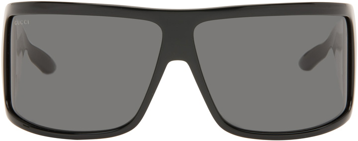 Photo: Gucci Black Mask Frame Sunglasses