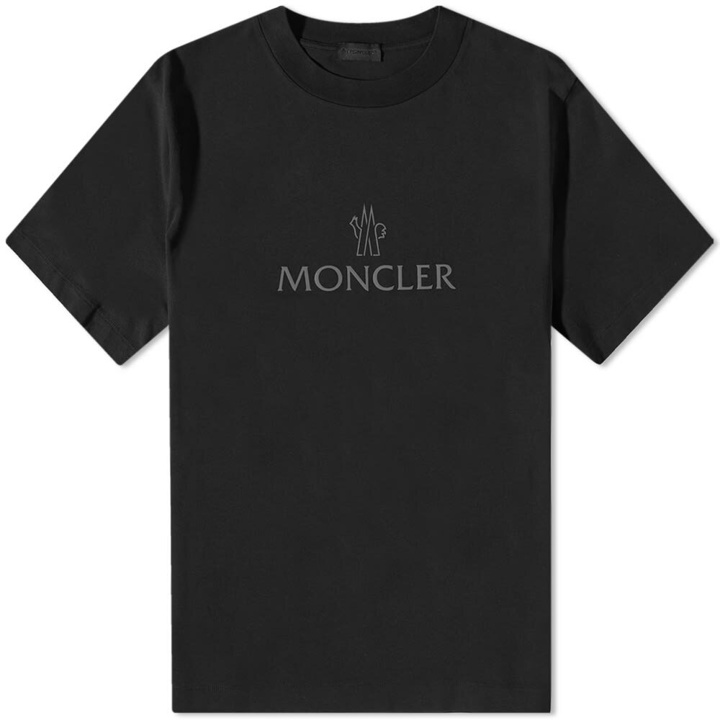 Photo: Moncler Men's Matt Logo T-Shirt in Black