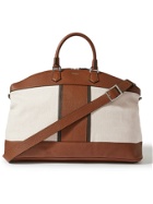 SERAPIAN - Canvas and Full-Grain Leather Holdall