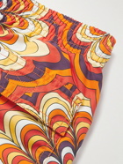 Vilebrequin - Moorea Printed Mid-Length Swim Shorts - Orange