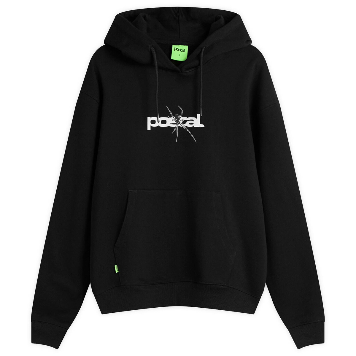 POSTAL Men's Spider Print Hoodie in Black