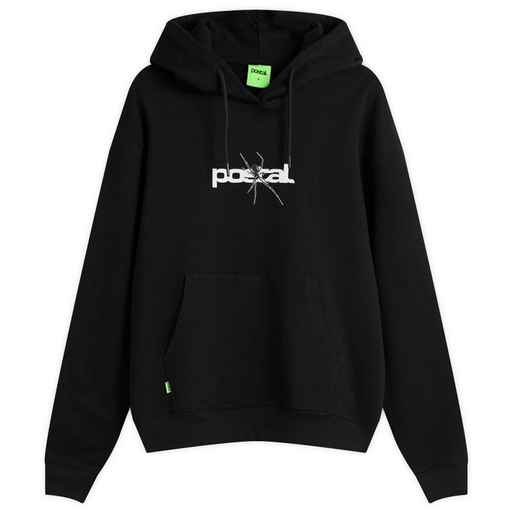 Photo: POSTAL Men's Spider Print Hoodie in Black
