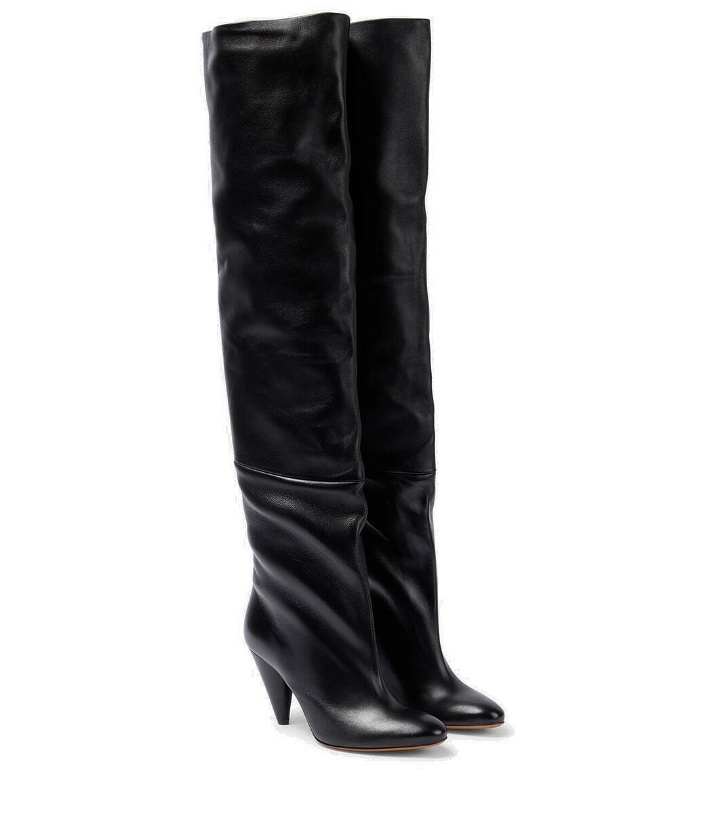 Photo: Proenza Schouler Cone leather over-the-knee boots