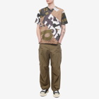 Comme des Garçons Homme Men's All Over Printed T-Shirt in Khaki