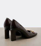 Gucci Signora Horsebit patent leather pumps