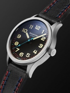 BAMFORD WATCH DEPARTMENT - B80 Modern Automatic 39mm Titanium and Faux Leather Watch, Ref. No. B80 - BLK - YLW - Men