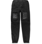 TAKAHIROMIYASHITA TheSoloist. - Appliquéd Zip-Detailed Shell Trousers - Black