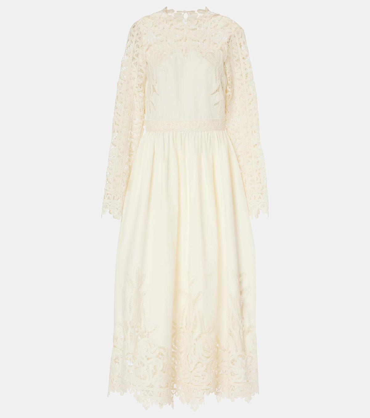 chinese dress ladies Ulla Johnson Beatriz Dot Jacquard Cotton Dress in Pristine at Nordstrom, Size 6