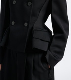 Givenchy Pinch peplum wool gabardine jacket