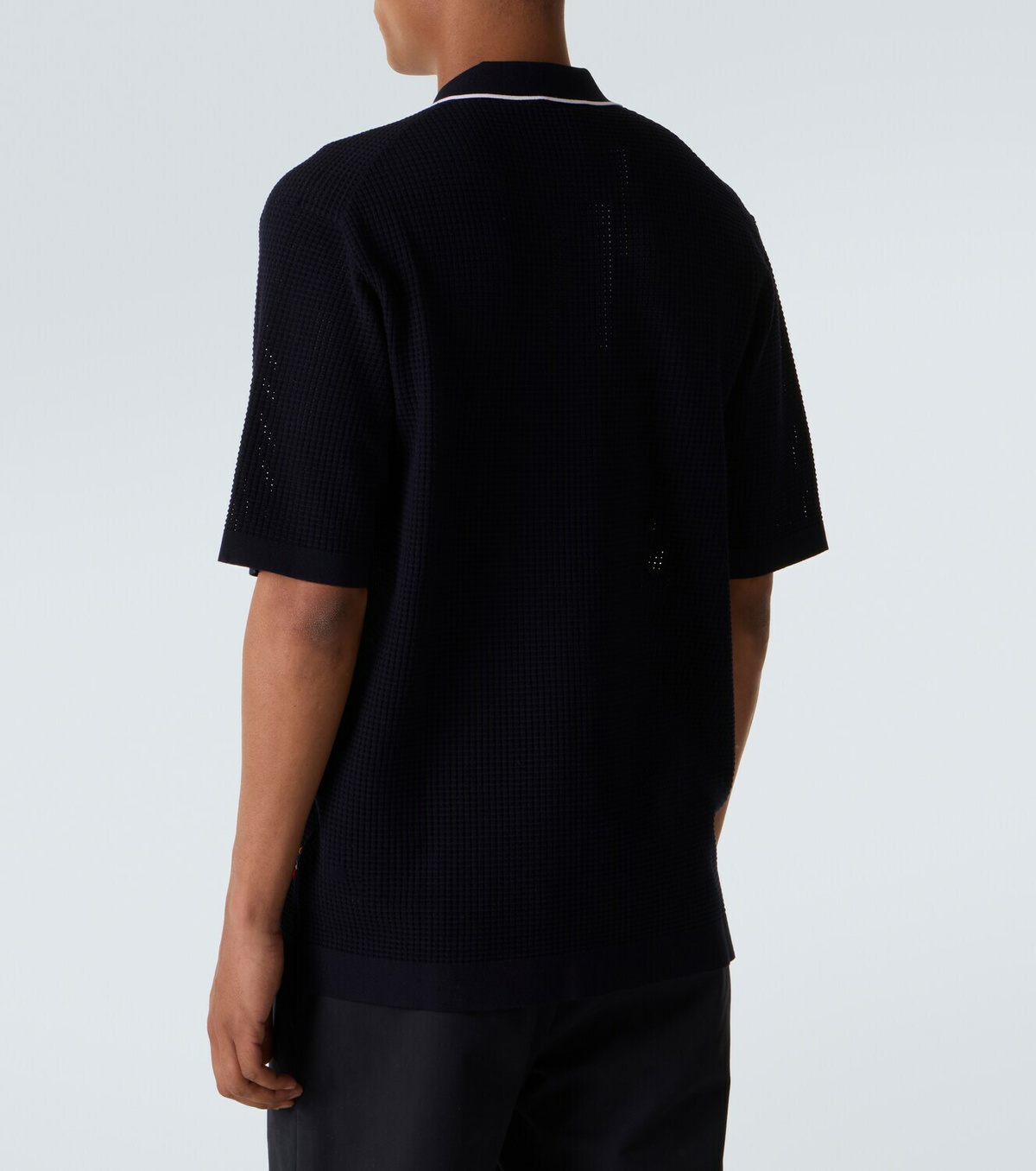 Orlebar Brown Roddy waffle-knit bowling shirt