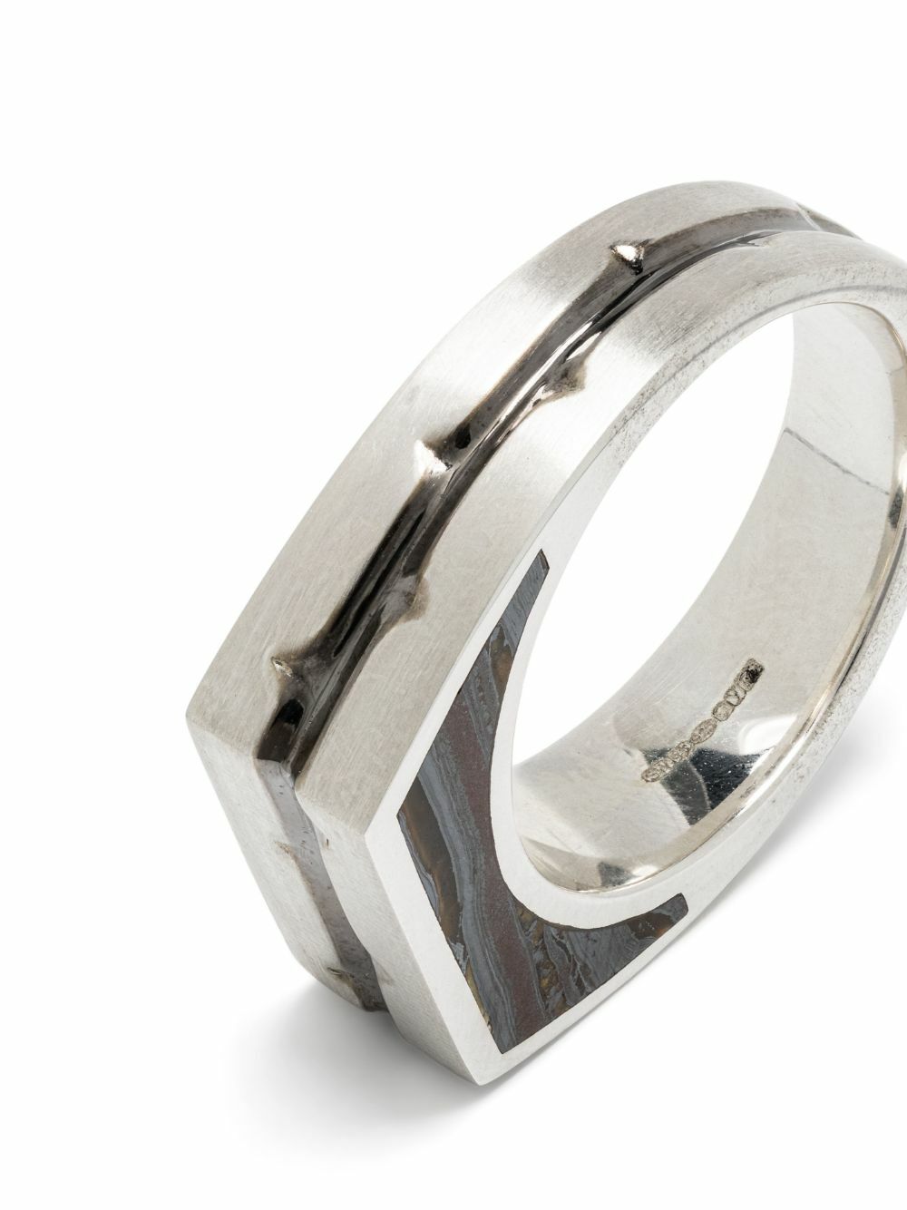 Stephen Webster Sterling Silver Thorn Addiction Malachite Ring