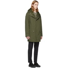 Yves Salomon Green Rabbit Fur Parka