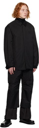 AMOMENTO Black Padded Trousers