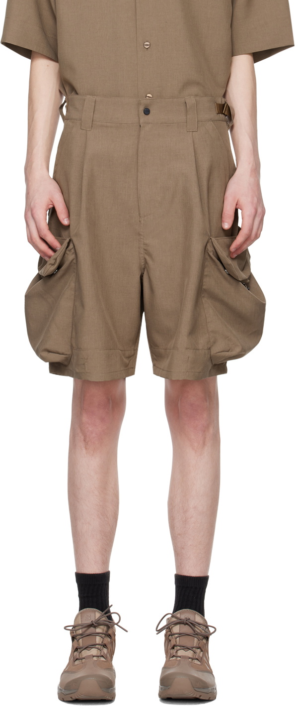 meanswhile Brown Luggage Shorts