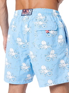 MC2 Saint Barth Man Mid-length Gustavia Swim-shorts With Octopus Print
