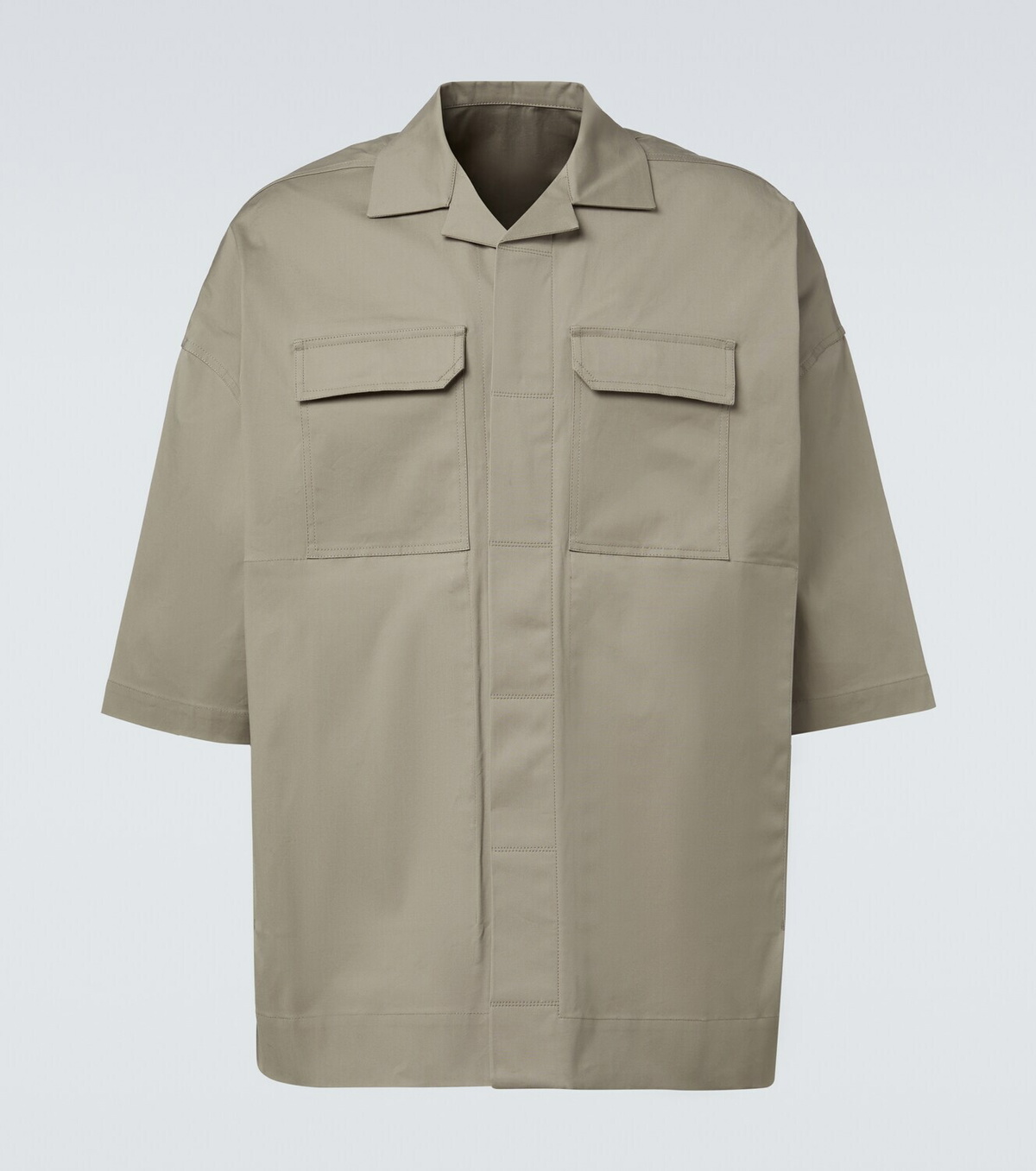 Rick Owens Magnum Tommy cotton-blend poplin shirt