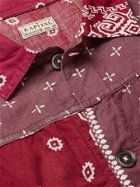 KAPITAL - Patchwork Bandana-Print Cotton Jacket - Burgundy