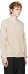 HOPE Beige Linen Burly Sweater