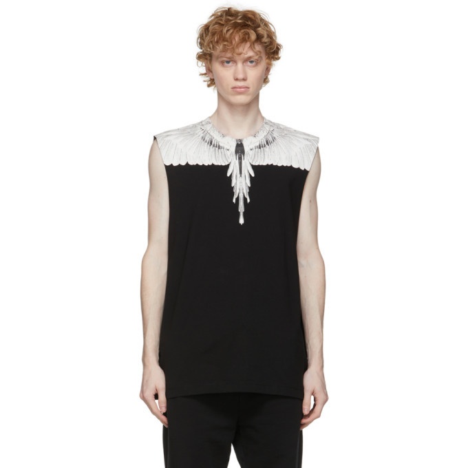 Photo: Marcelo Burlon County of Milan Black and White Wings Tank Top