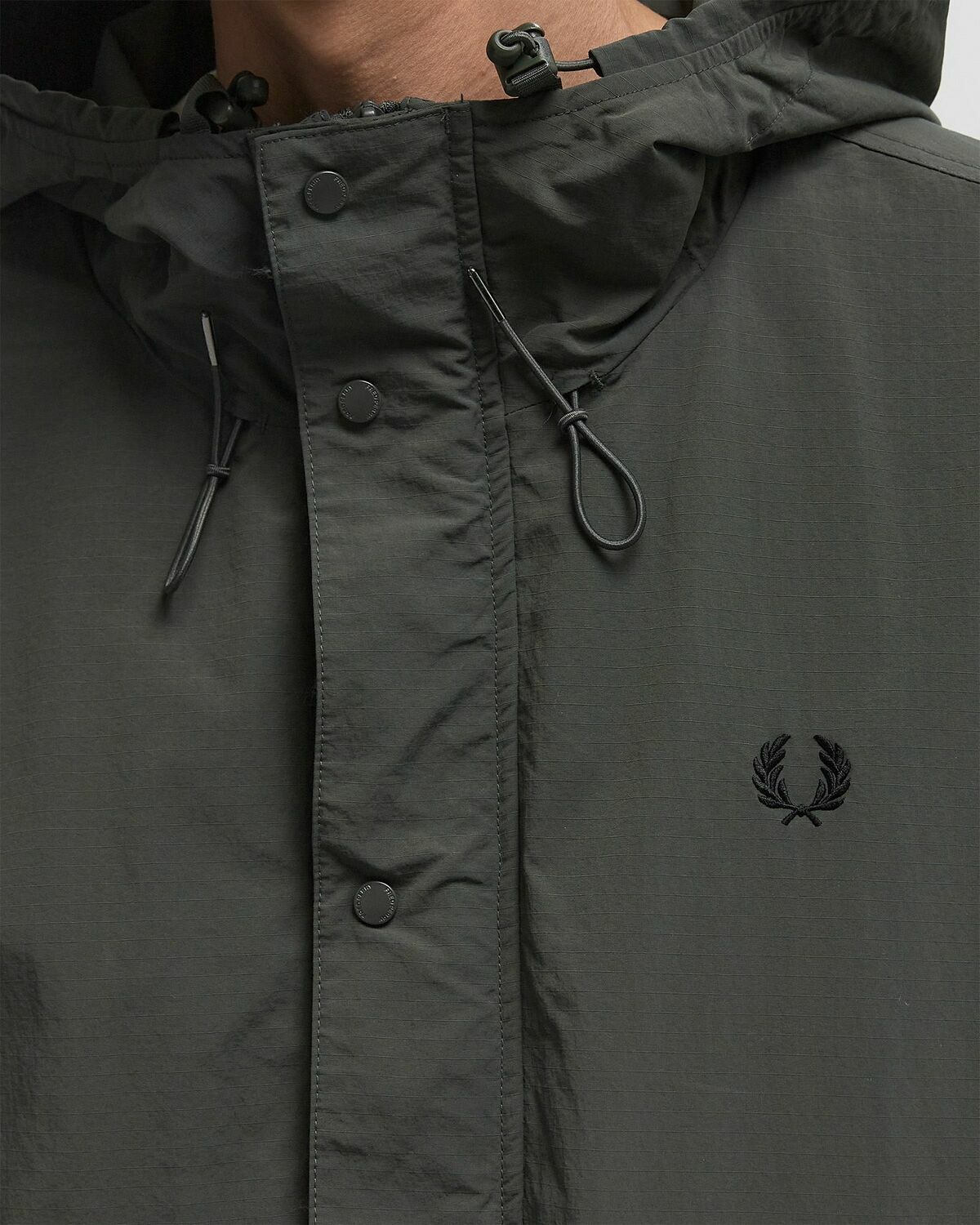 Fred Perry CROPPED FISHING PARKA Green Men