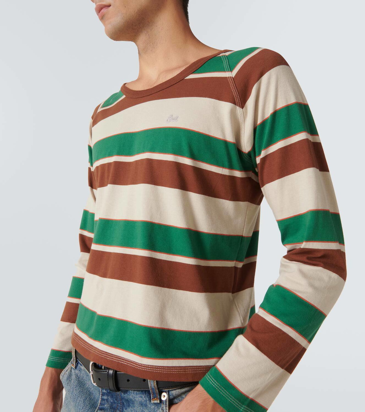 ERL Striped cotton jersey T-shirt ERL