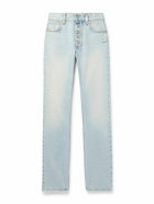 McQueen - Slim-Fit Distressed Jeans - Blue