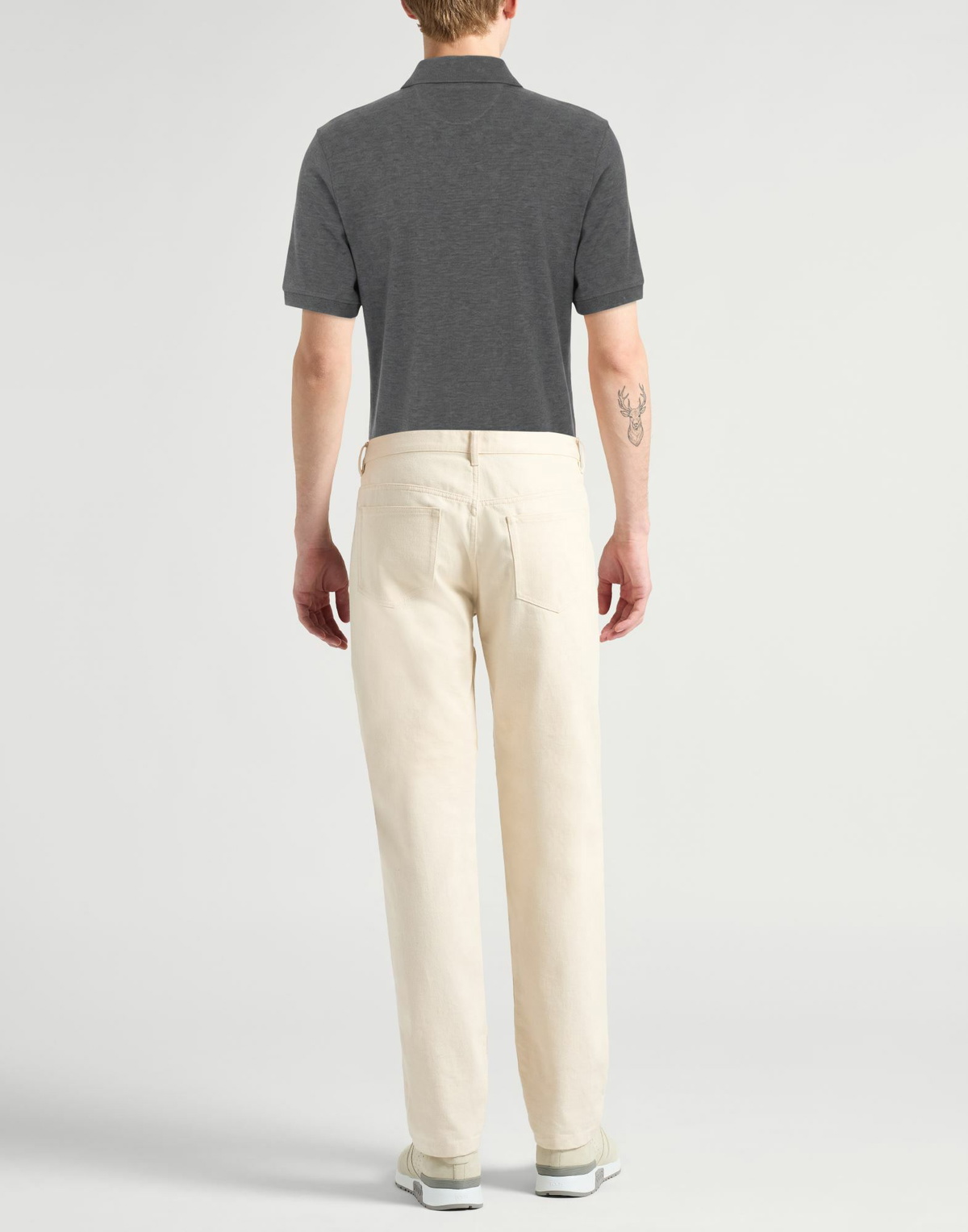 Brunello Cucinelli Mens Polo shirt Charcoal