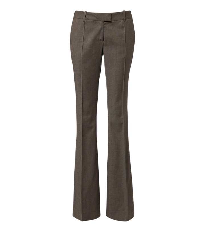 Photo: The Attico Low-rise wool-blend flared pants