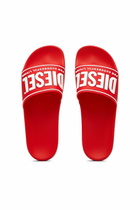 Diesel Sa-Mayemi-Pool slides with 3D logo - Slides Mens in Red