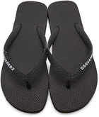 Dsquared2 Black Logo Flip Flops