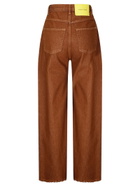 Marques'Almeida Brown Denim Boyfriend Trousers