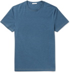 Acne Studios - Edvin Mélange Stretch-Cotton T-Shirt - Men - Blue