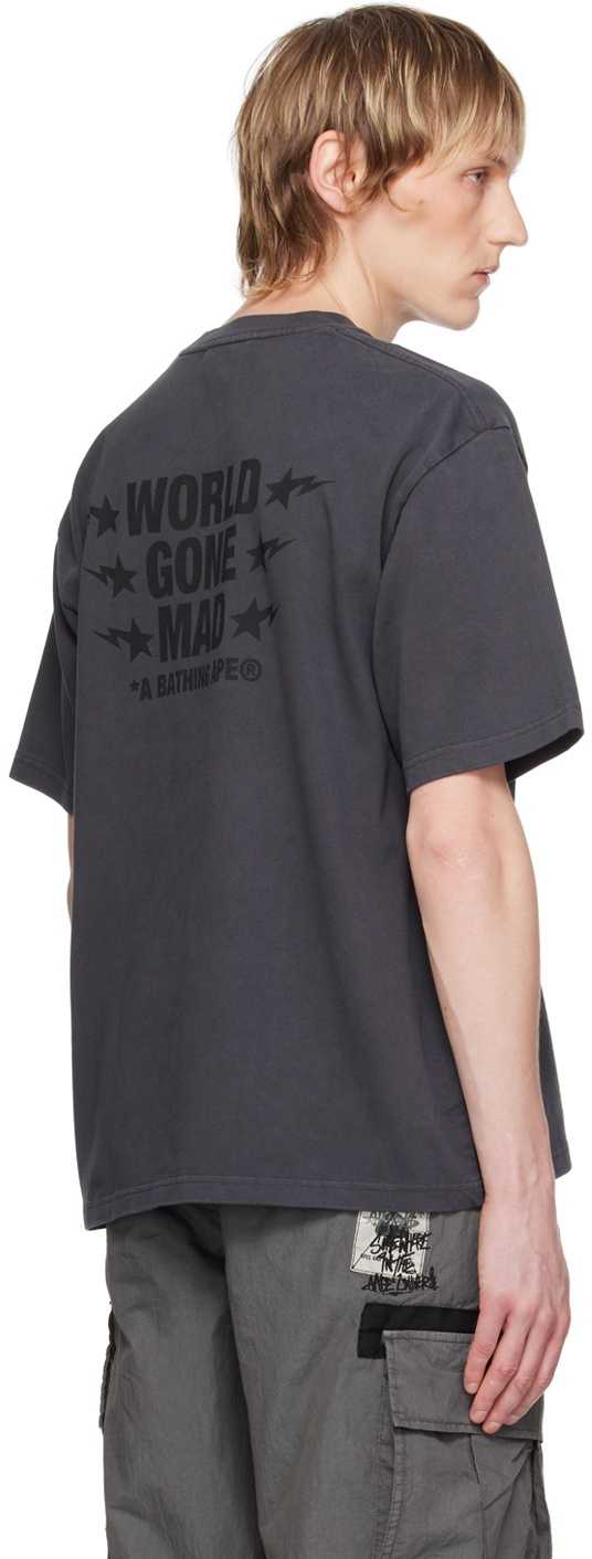 Bape T Shirt XL Red White Black World Gone Mad WGM Ape Logo