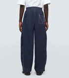 Bottega Veneta High-rise barrel-leg pants