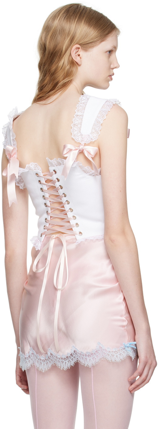 Pristine White Candy Corset Camisole