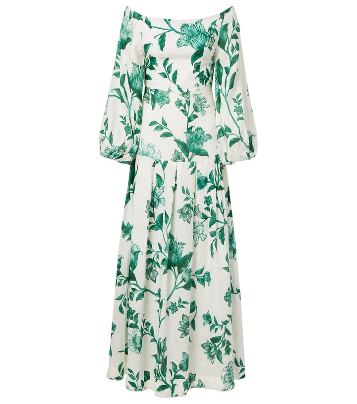 Agua by Agua Bendita Lima Lymanopoda appliqu cotton maxi dress Agua by Agua  Bendita