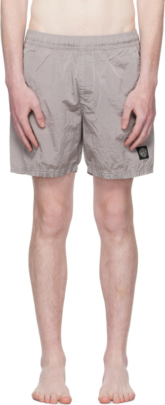 Photo: Stone Island Pink B100004 Nylon Metal ECONYL Swim Shorts