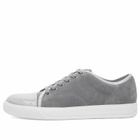 Lanvin Men's DBB1 High Shine Toe Cap Sneaker in Grey