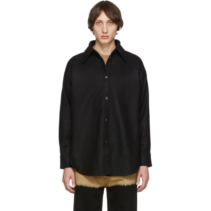 Photo: Acne Studios Black Flannel Sarwin Shirt