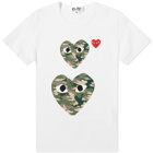 Comme des Garcons Play Women's Twin Heart Tee
