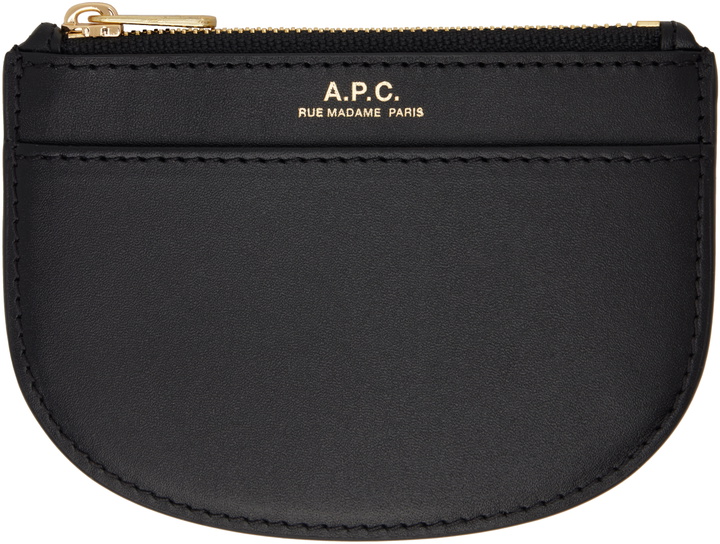 Photo: A.P.C. Black Demi-Lune New Coin Card Holder
