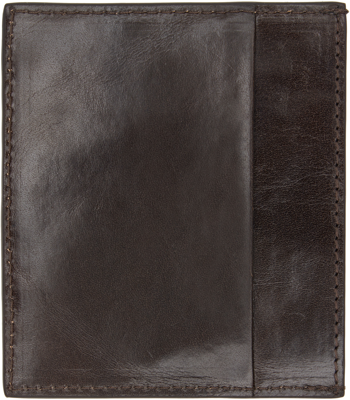 Dries Van Noten Brown Calfskin Card Holder