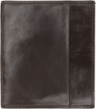 Dries Van Noten Brown Calfskin Card Holder