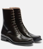 The Row Kai leather lace-up boots