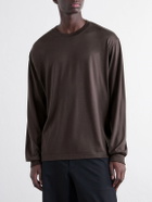 Goldwin - Wool and Lyocell-Blend Jersey Sweater - Brown
