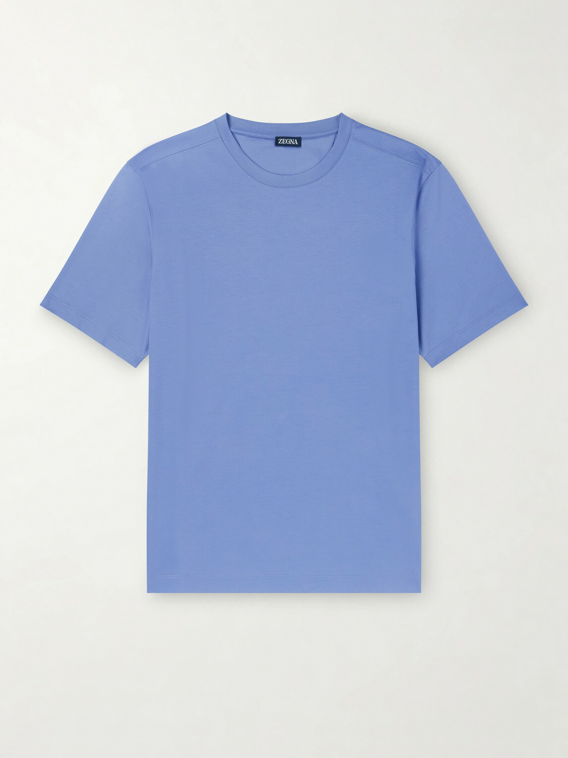 Zegna - Cotton-Jersey T-Shirt - Blue