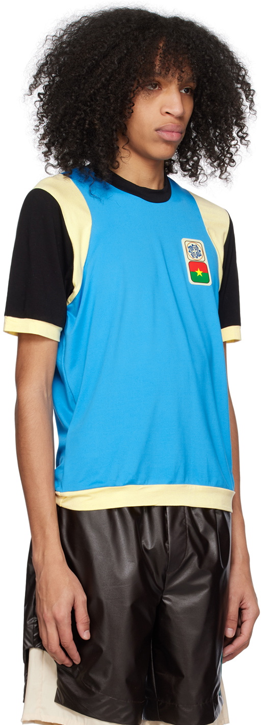 Lukhanyo Mdingi Blue Patch T-Shirt